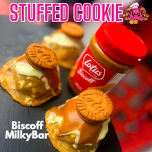 Load image into Gallery viewer, Biscoff MilkyBar Stuffed Cookie

