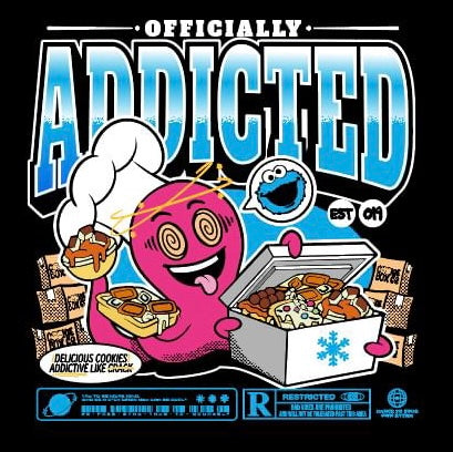 Addicted to Cookies Oversized T