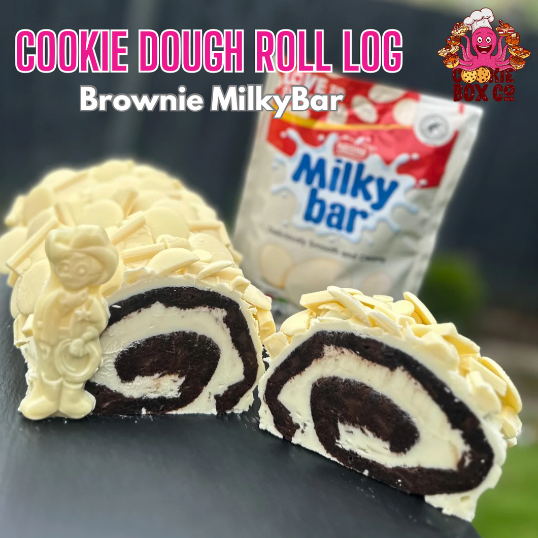 MilkyBar Brownie Cookie Dough Roll