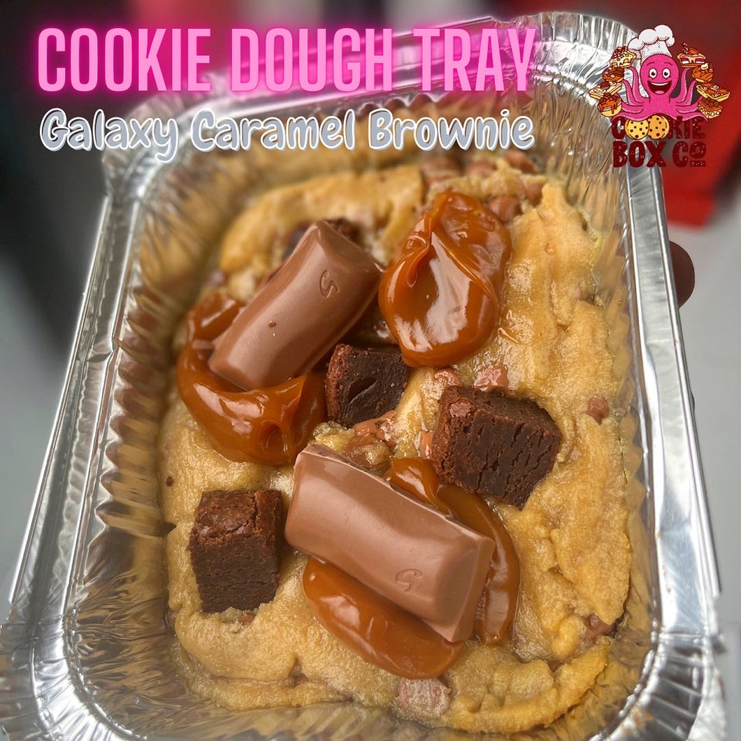 Cookie Dough Tray Galaxy Caramel Fudge Brownie